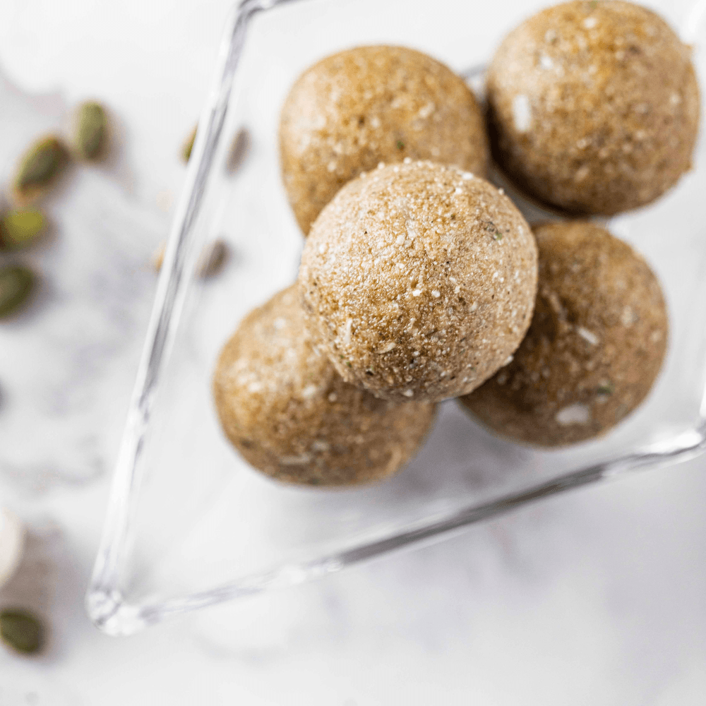 Healthy Heartbeat - Makhana Pumpkin Seed Cashew Laddoo (Per pc)