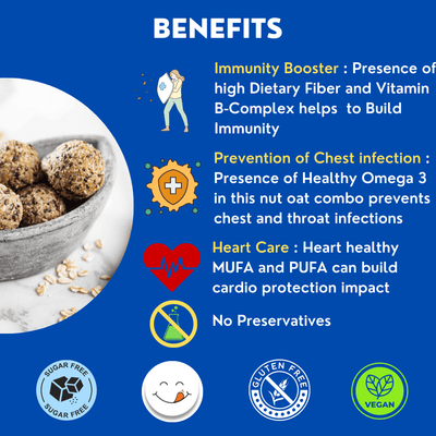 Natural Immunizer - Rolled Oats Flax Seed Laddoo